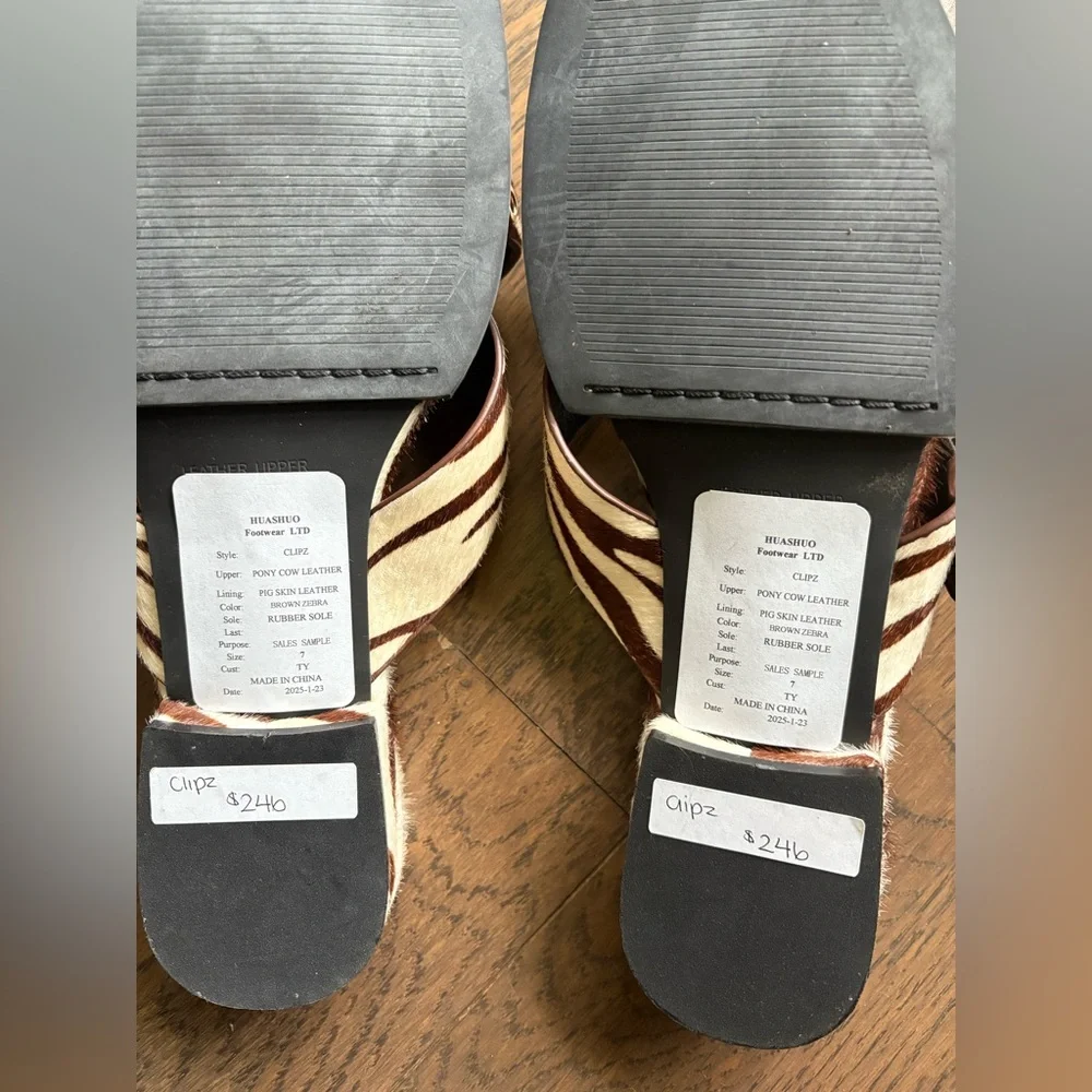 Zebra Sandals - Picture 2 of 3